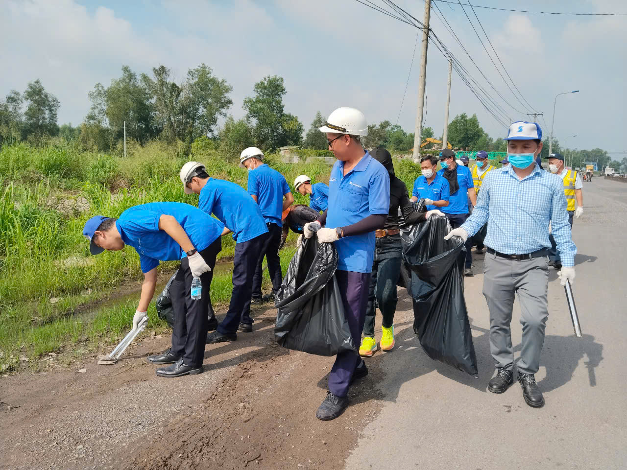 ロンドウック工業団地と企業が環境保護のために共に行動